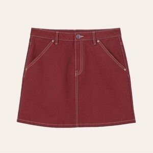 H&M Divided Rust Red Denim Skirt 💕
